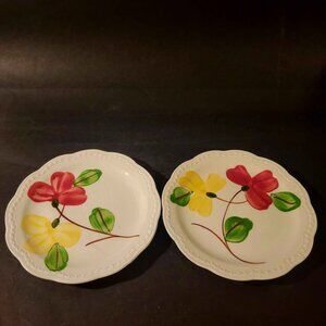Vintage Heritage Ware Small Plates By Stetson Hand-Painted Plates